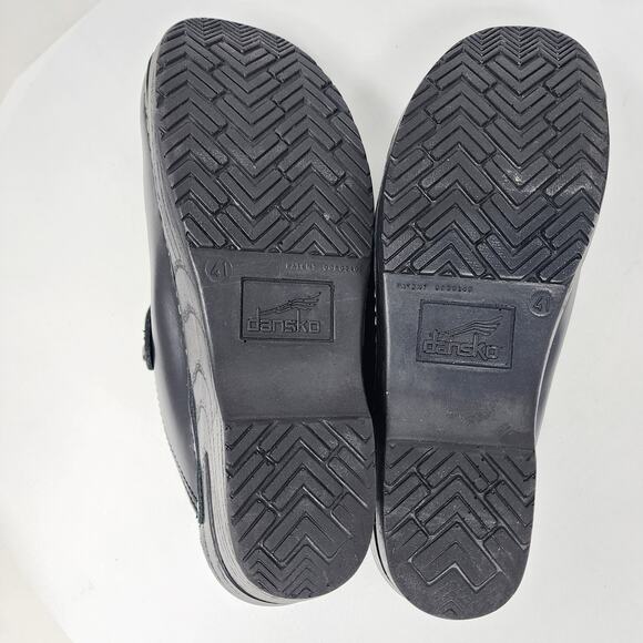 Dansko Merrie Mary Jane Mule Clogs Women EU41/US10.5-11 Black Leather Comfort - Picture 13 of 15